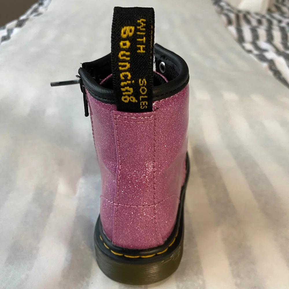 Dr martens coated glitter girls  boots - Picture 4 of 7